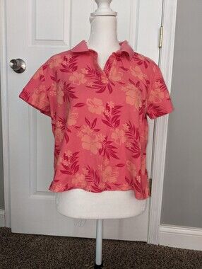 Cherokee Hawaiian Shirt Women's L